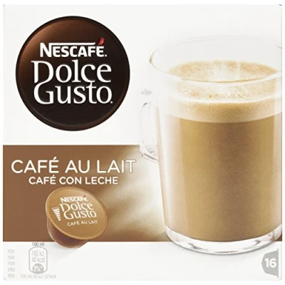 Imagen de Café en cápsulas Nescafé Dolce Gusto Leche, 48 cápsulas, Pack de 3, 100% arábica
