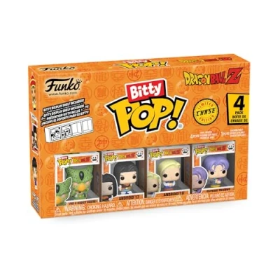 Imagen de Funko Bitty Pop! DBZ Frieza 4PK 100% Final Form, Super Saiyan Goku First Appearance, Vegeta Y una Minifigura Misteriosa Sorpresa 0.9 Inch (2.2 Cm) Dragon Ball Z Coleccionable
