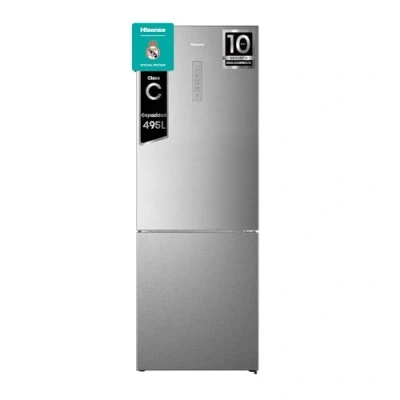 Imagen de Frigorífico combi Hisense RB645N4BIC, Total No Frost, 200 cm, 495 l, Metal Tech Cooling, Motor Inverter, Inox