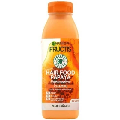 Imagen de Garnier Fructis Hair Food Champú de Macadamia Alisadora para Pelo Seco y Rebelde 350 ml