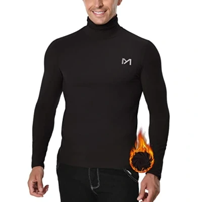 Imagen de MEETYOO Camiseta Interior térmica para Hombre de Lana Manga Larga Hombre, Hacer esquí, Viajar Invierno