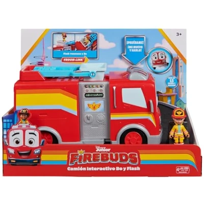 Imagen de DISNEY JUNIOR UNIDAD de RESCATE BO y FLASH Figura Acción Camión Bomberos Juguete con Fricción Función Caballito 6066348 Juguetes Niños 3 Años +