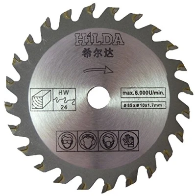 Imagen de hoja de sierra para Einhell BT CS 860, TC 860 85 mm diámetro x 10 24T corte madera