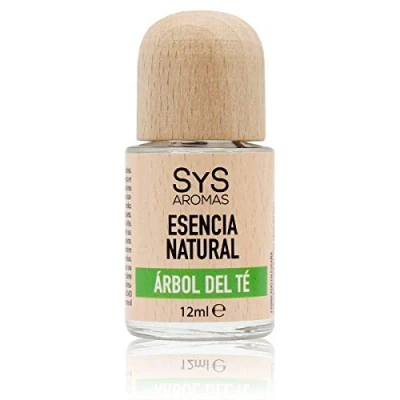 Imagen de Esencia Natural de arbol te SYS Aromas 12 ml para Quemador Esencias, ambientadores Hogar, Fragancias Humidificadores no Hidrosolubles, Esencias Velas, Aceite