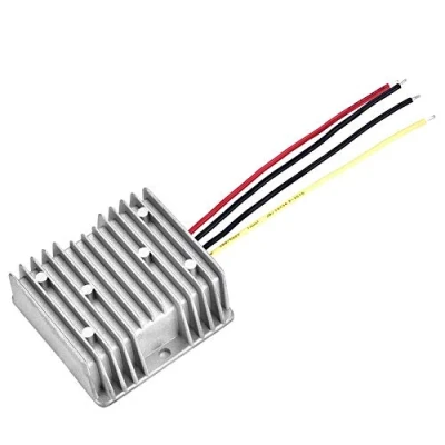 Imagen de convertidor reductor DC DC, regulador de voltaje 24V a 19V, módulo transformador potencia prueba agua IP67, 5A, 475W