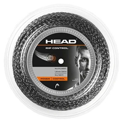 Imagen de Head Rip Control Rollo Cordajes de Raquetas Tenis, Adultos Unisex, Negro, 16