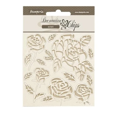 Imagen de Stamperia Shabby Rose Fichas Decorativas, Multicolor, 14 x 0,1 cm