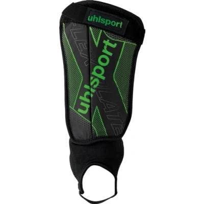 Imagen de uhlsport Flex Plate espinilleras Futbol niño y Adulto sujeta Ultraligera con protección para el Tobillo absorción de Impactos, Acolchada Protectora