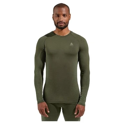 Imagen de Odlo Bl Top Crew Neck L/S Performance Warm EC Undershirt, Negro, Large para Hombre