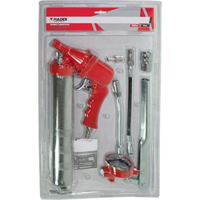 Imagen de Mader Power Tools 42963 Bomba de Lubricar Manual y Neumática 500CC, 2 en 1, Trabaja Manualmente con aire comprimido (neumático)