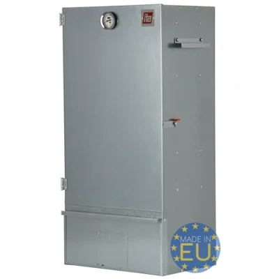 Imagen de ITA Horno para ahumar 7001, 81 x 30 40 cm, con termómetro y accesorios, metal galvanizado, resistente a la corrosión, duradero, carne, pescado, queso, salchichas