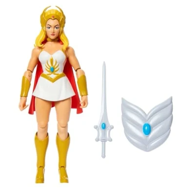 Imagen de Masters of the Universe Origins Cartoon Collection She Ra Figura de acción, heroína 14cm inspirada en la serie los años80, diseño detallado Princesa del poder y accesorios,JBM76
