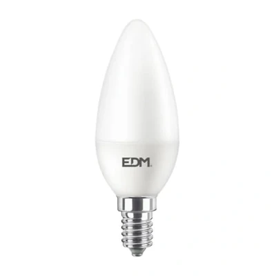 Imagen de BOMBILLA VELA LED E14 8W 806 lm 3000K LUZ CALIDA Ø3,8x11,4cm EDM