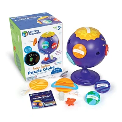 Imagen de Learning Resources Globo puzle del Sistema Solar Stem para niños, decoración Espacio, Juguete didáctico, 21 Piezas, 3+ años, Multicolor, Mittel (LER3320)