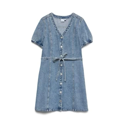 Imagen de Vero Moda Vmjanet Kurzes Vestido vaquero, Mujer, Talla: XS, Light blue denim