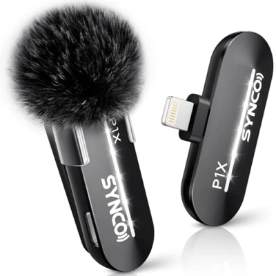 Imagen de SYNCO Micrófono Lavalier Inalámbrico para iPhone, de Solapa Profesional P1XL TikTok, Youtube, Streaming, Grabación Video, Vlog, iPhone 14/13/12/11/SE...