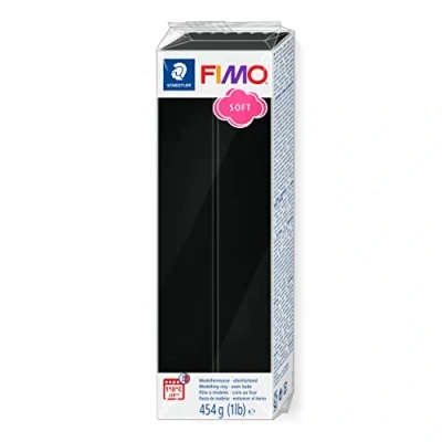 Imagen de STAEDTLER 8021 9 ST Pasta de modelar endurecimiento al Horno, Color Negro, (8021 9)