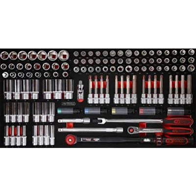 Imagen de KS Tools 813.0120 Juego de llaves vaso 1/2&#039;&#039; en inserto gomaespuma, 120 pzs