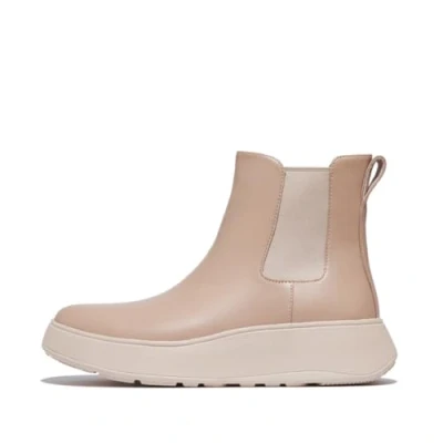 Imagen de Fitflop F Mode Botas Chelsea de Piel con Plataforma Plana, Mujer, Beige Clásico, 36 EU