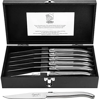 Imagen de Laguiole Style de Vie Filete línea lujo cuchillo, 6 piezas, acero inoxidable