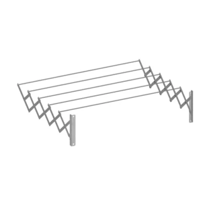 Imagen de ORYX 5160325 Tendedero Extensible Pared Aluminio 1,20 Metros