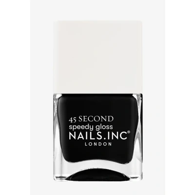 Imagen de Nails Inc CAMBRIDGE CALLS MY NAME Quick Drying Nagellack Tiefes Schwarz Schnelltrocknend in 45 Sekunden Nagelstärkend mit Hexanal, Kalzium, Magnesium Cruelty Free Perfekte Maniküre