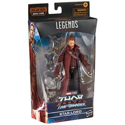Imagen de Marvel Hasbro F1409 Legends Series Thor: Love and Thunder Figura de Star Lord 15 cm 2 Accesorios y 1 Pieza para armar