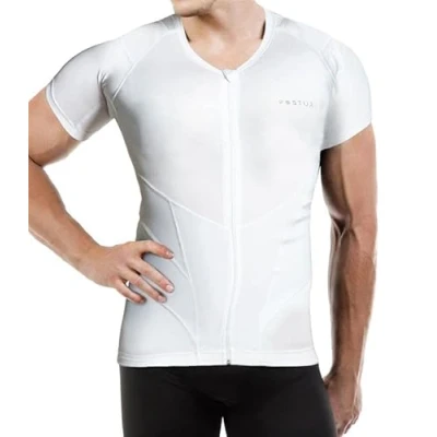 Imagen de Relaxsan Posture 4070 RP (Blanco L) Corrector Postura Espalda Para Hombre, Camiseta Transpirable