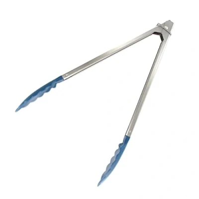 Imagen de Fackelmann Pinzas cocina servir ensaladas, alimentos, bollería, multiusos elegante de Acero Inoxidable Palas PP, Max. 100ºC, 30cm,1ud ELEMENTAL