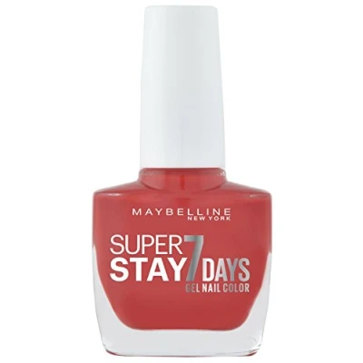 Imagen de Megavatios Maybelline New York Súper Stay 7 Días esmalte de uñas, 190 voltios, color rosa, 1er Pack (1 x 10 ml)