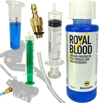 Imagen de F26 Kit de Servicio con 100 ml Magura Royal Aceite Sangre Louise Marta MT 8 6 4 3 2 y Hs11 Hs33 Desde 2011
