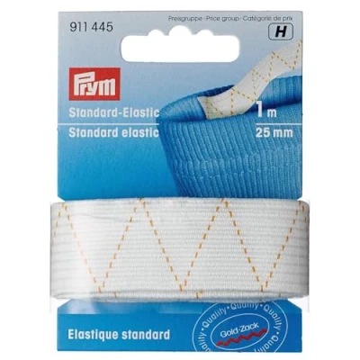 Imagen de Prym Elástico Estándar, Blanco, 25 mm, weiß, 1 m