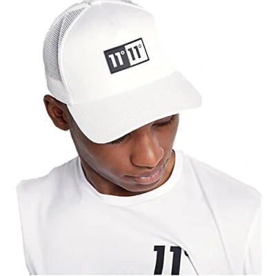 Imagen de 11 Degrees Gorra para hombre Domino Trucker blanco, Taille unique