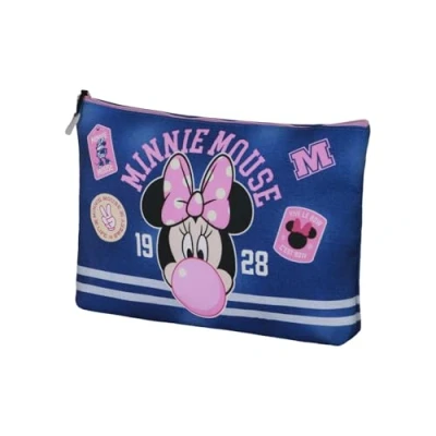 Imagen de Disney Minnie Mouse Varsity Neceser Soleil, Azul, 30 x 22 cm