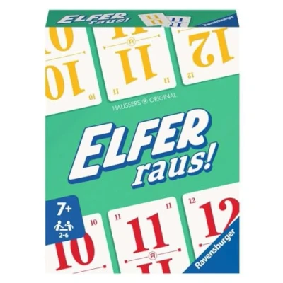 Imagen de Ravensburger 20945 Elfer Fuera El clásico, Cartas de 2 a 6 Jugadores, Juego Partir 7 años para niños y Adultos, Talla única, Color Blanco