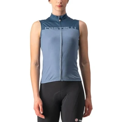 Imagen de CASTELLI 4522066 062 VELOCISSIMA SLESS Sudadera para Mujer Azul Ligero/Océano Luna M, Light Steel Blue/Moonlite Ocean, M