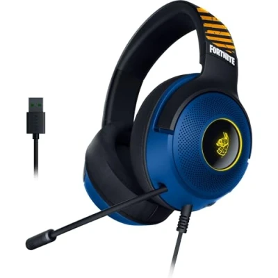 Imagen de Razer Kraken V3 X Fortnite Edition Auriculares USB con Cable para Juegos (Auriculares ultraligeros, Altavoces Triforce de 40 mm, micrófono HyperClear, RGB)