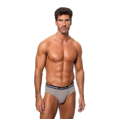 Imagen de Abanderado Slip cerrado Técnico Cintura Extra Suave Hombre x1, Gris (Gris intenso), 56