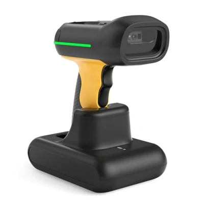 Imagen de Inateck Escáner de Códigos Barras Industrial Inalámbrico, 2D QR con Base Carga Inteligente, IP67 Impermeable y a Prueba Polvo, Batería 2600mAh, Manual App &amp; SDK, BCST 75S
