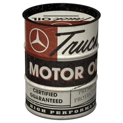 Imagen de Nostalgic Art Hucha Retro, 600 ml, Daimler Truck Motor Oil Idea de Regalo para Amantes los Accesorios Coches, Billetes y Monedas, diseño Vintage