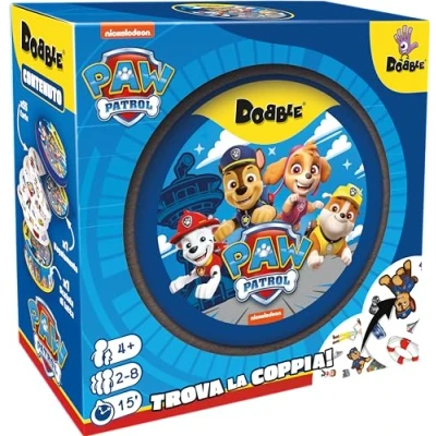Imagen de Asmodee Dobble: Paw Patrol, Divertido Juego de Cartas para Toda la Familia, Eco Sleeve, 2 8 Jugadores, a Partir 4 años, edición en Italiano