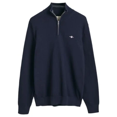 Imagen de Jersey con media cremallera Gant Micro Textured