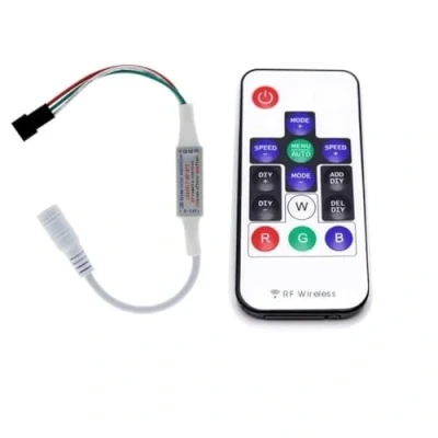 Imagen de Taikuwu WS2811 y WS2812B DC5 12V 14keys Controlador inalámbrico RF LED RGB 358 tipos de cambios Módulos tira píxeles luz color digital