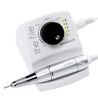 Imagen de Promed The File 625 Lima de uñas eléctrica para manicura y pedicura, gel acrílico natural, 25.000 rpm