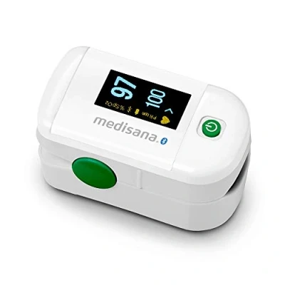 Imagen de Pulsioxímetro Medisana PM 100, Detector Pulso/ SpO2, Conexión Bluetooth, Aplicación VitaDock+, Blanco