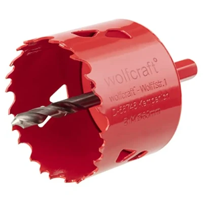 Imagen de wolfcraft Sierra de corona BiM I 5484000 Para materiales obra en seco, madera, plásticos y metales, profundidad corte 40 mm
