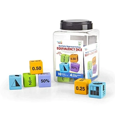 Imagen de Learning Resources Dados con distintas representaciones de las equivalencias