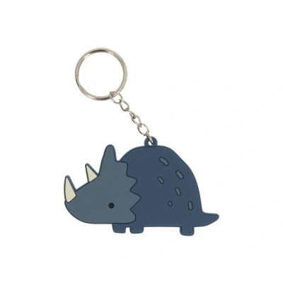 Imagen de Llavero Silicona Personalizable Dinos World Azul