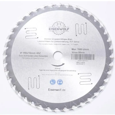 Imagen de Falon Tech 190 mm Hoja de Sierra Top calidad circular para madera x 16 mm, 40 dientes