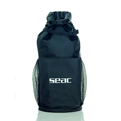 Imagen de SEAC Bolsa de Diseño Italiano, Unisex Adulto, Negro